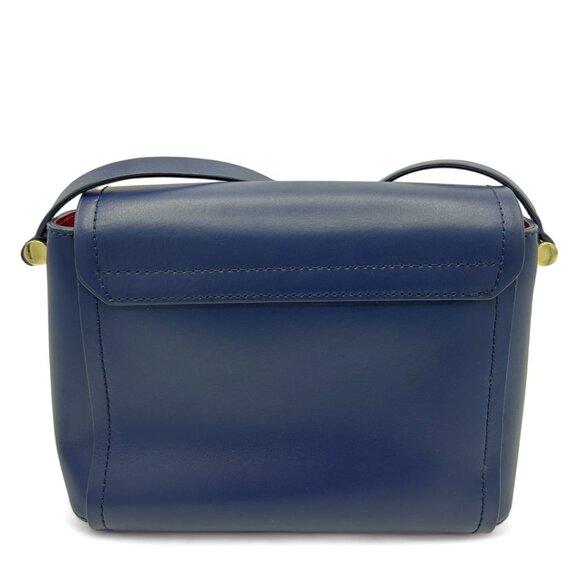 💰 EUC Kate Spade Avva Arbour Hill Smooth Leather Flap Crossbody - Blue/Pink - Picture 4 of 16